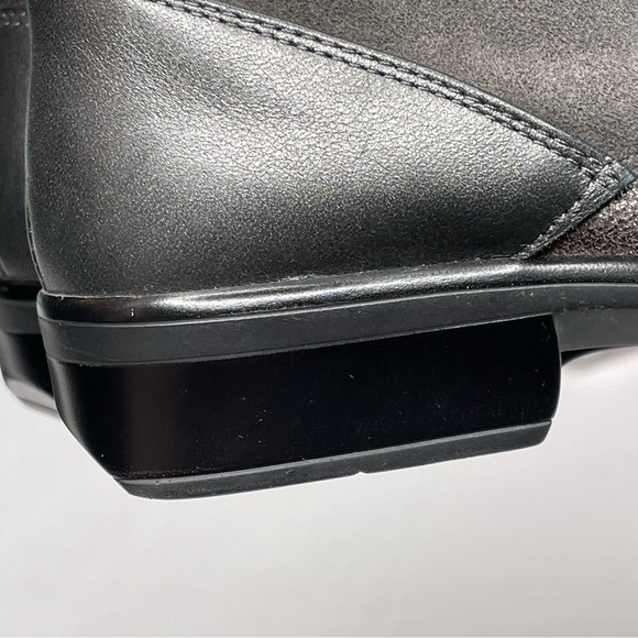 Naot Mistral Boots Ankle Booties Suede Grey Silver Block Heel Lace Up Neutral 38 - Picture 12 of 15